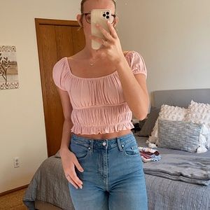 Pink Crop Top